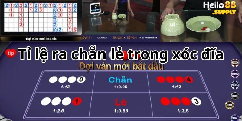 Chơi xóc đĩa chẵn lẻ truyền thống