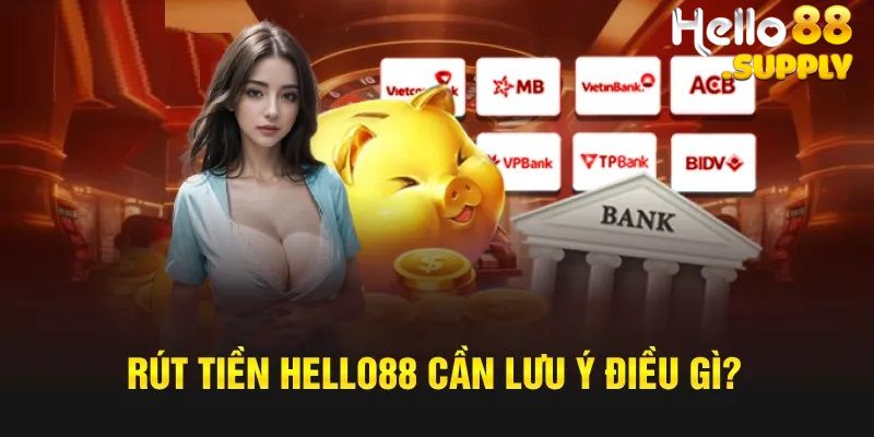 Lưu ý cho khách hàng khi rút tiền tại Hello88